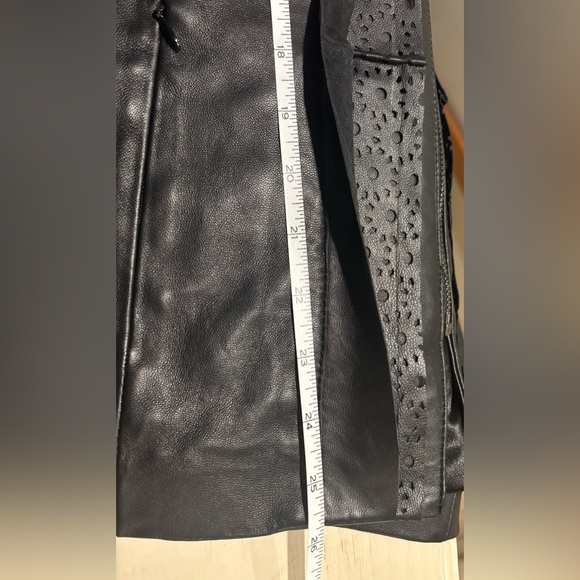 NWT Tribal Fashion Boho Genuine Leather Jacket, Black, Size 12 - Picture 10 of 10